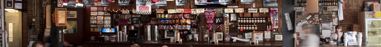 bar and beer taps