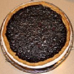 fresh baked blueberry pie